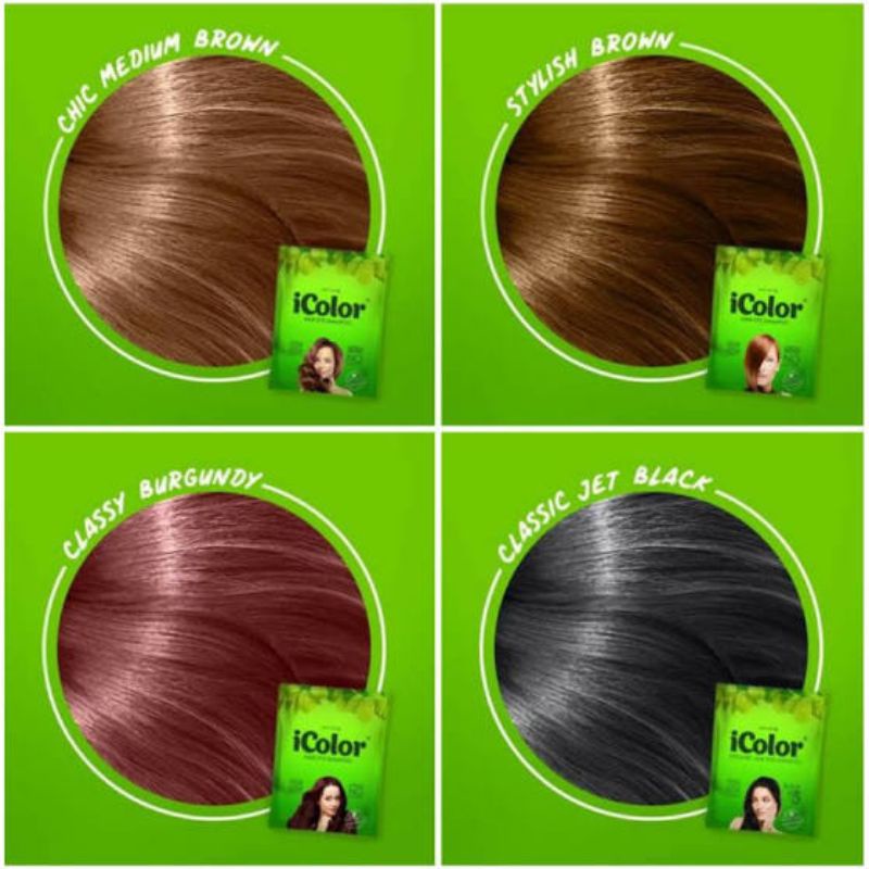 iColor Shampooin Hair Color (30ml) Authentic 100 Shopee Philippines