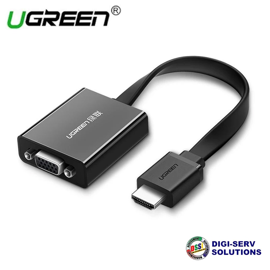 UGREEN 40248 HDMI to VGA Converter 25cm (Black) Shopee Philippines