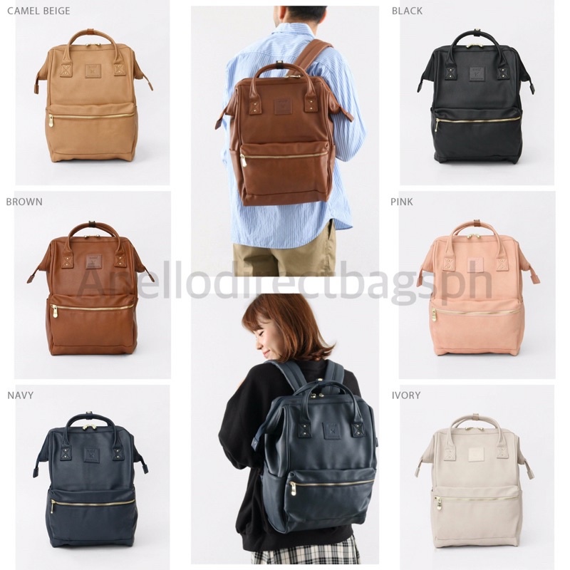 Anello REMODEL Leather laptop backpack Shopee Philippines