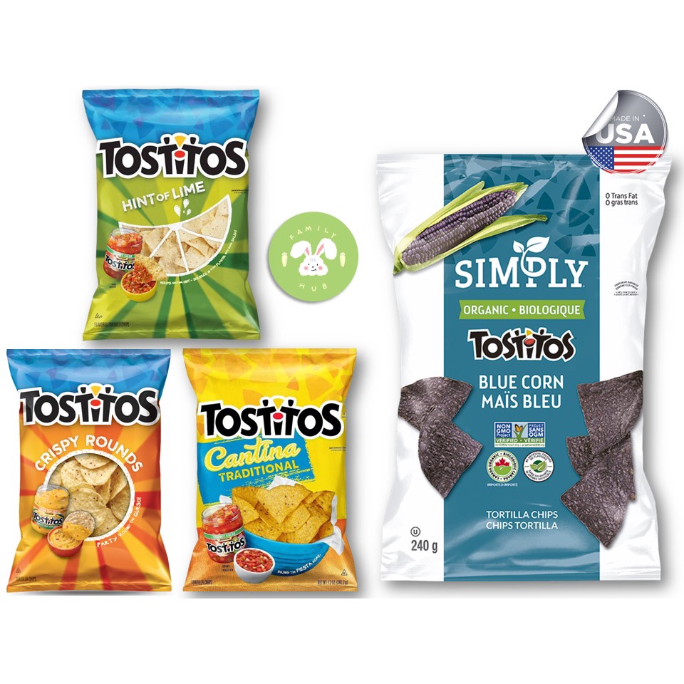 Tostitos Tortilla Chips Crispy Rounds/Cantina/Hint of Lime/Blue Corn