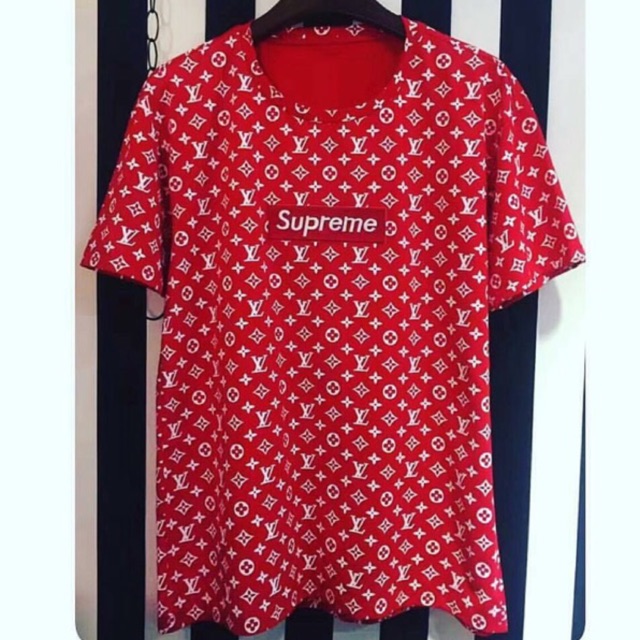 Supreme Lv Shirt Red Supreme and Everybody
