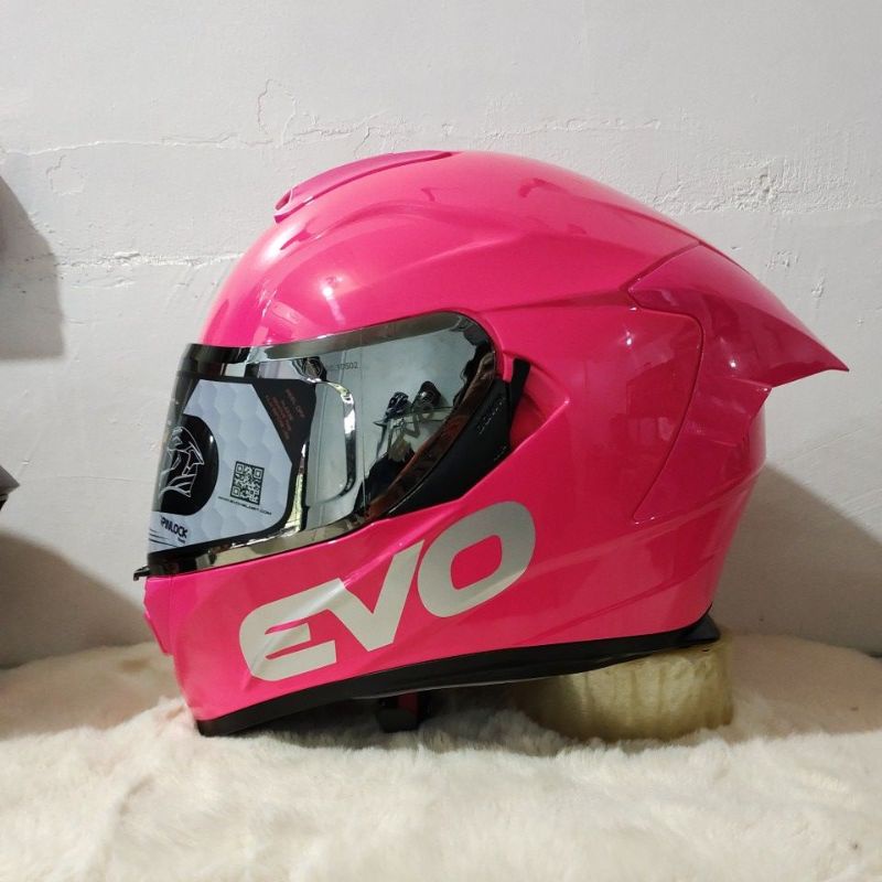 EVO GTPRO Full Face Dual Visor HELMET (Fuchsia Pink) Shopee Philippines
