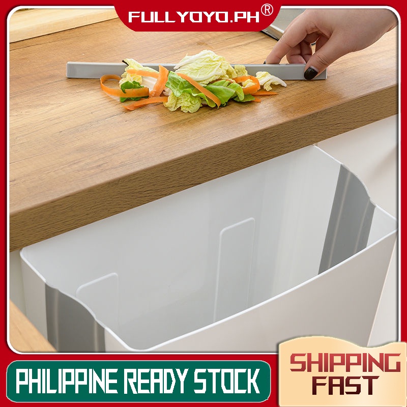 COD Folding Waste Bin Wall Mounted Bin Kitchen Door Hanging