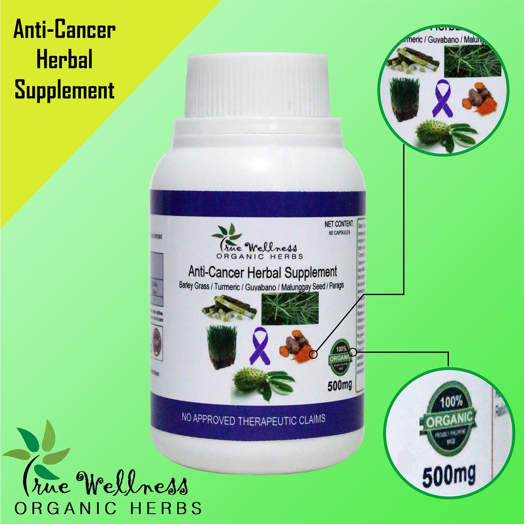 AntiCancer Herbal Supplement 60 caps, 500 mg Shopee Philippines