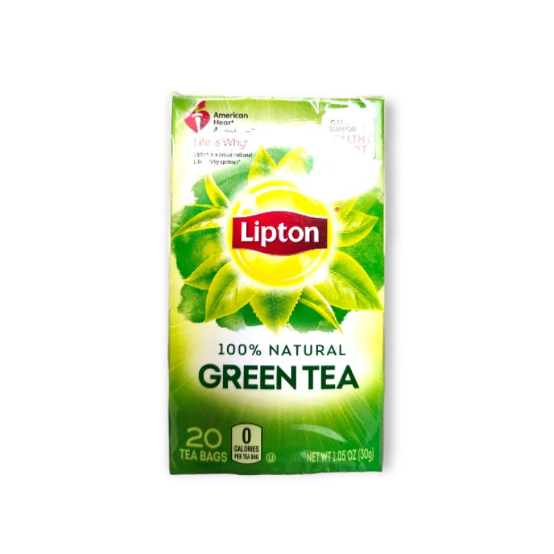 (U.S.A.) Lipton 100 Natural Green Tea. 20 Tea Bags. Shopee Philippines