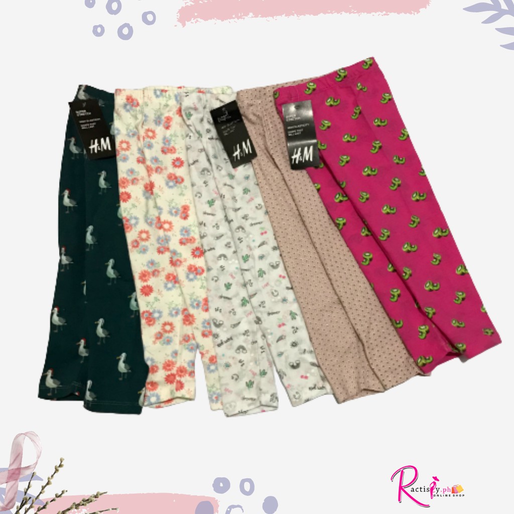 H&M printed leggings for kids overruns 23/35/56 years old Shopee Philippines
