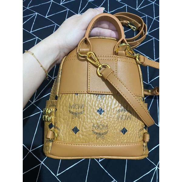 MCM Stark Side Stud Bebe Boo Backpack Shopee Philippines