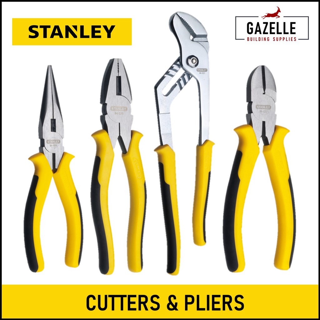 Stanley Combination Pliers Cutters Dynagrip Diagonal Cutting / Long