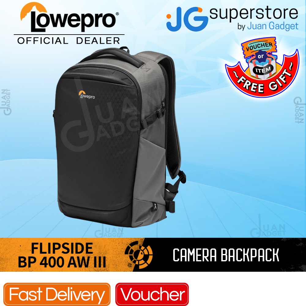 Lowepro Flipside Backpack 400 AW III Dark Grey for Pro DSLR, 70200mm