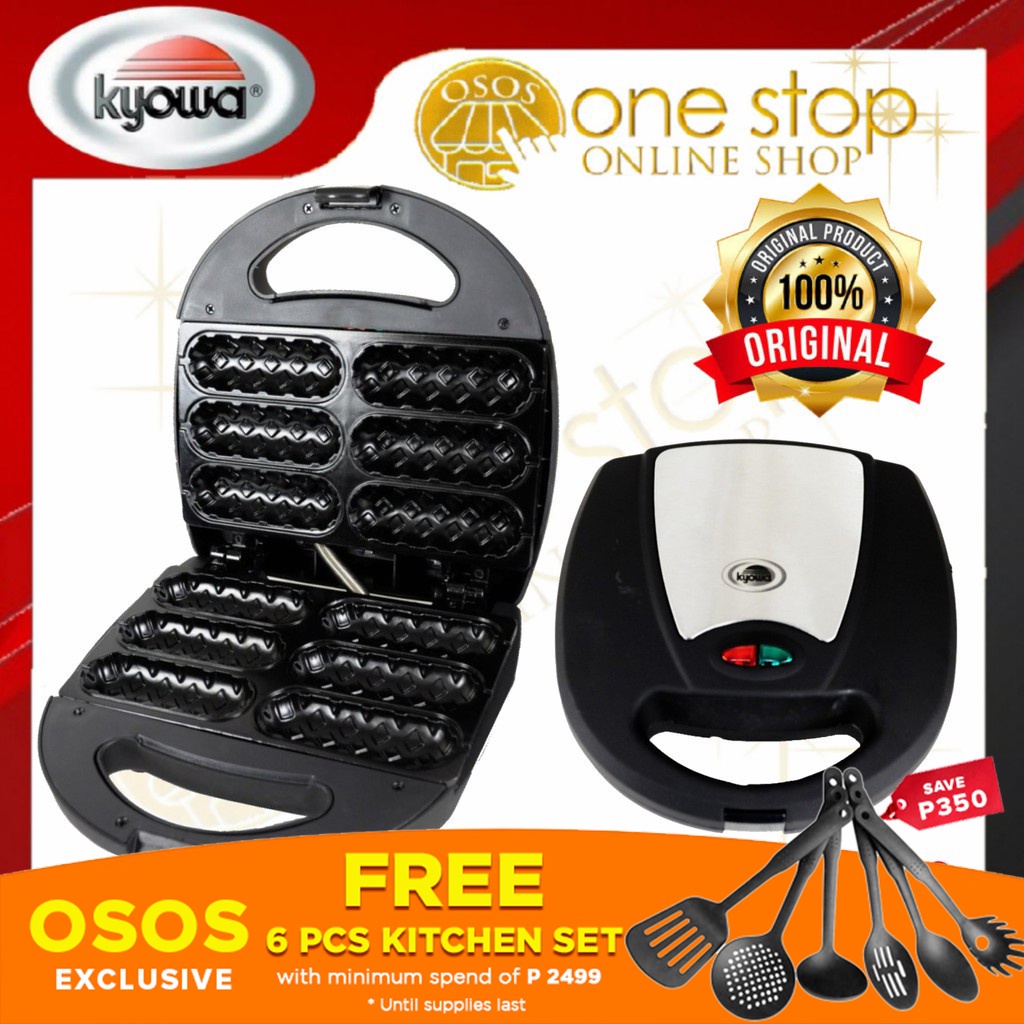 Kyowa Original Hotdog Waffle Maker (Black) KW2608 KW2608 KW 2608 •OSOS