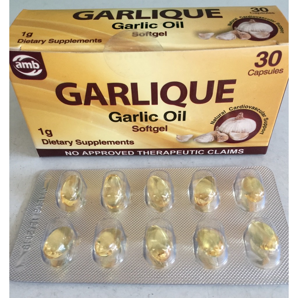 Garlique Garlic Oil Softgel Capsule Shopee Philippines