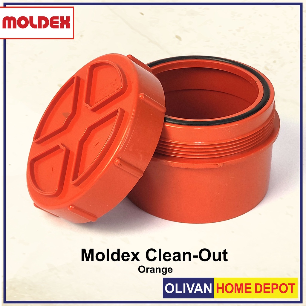 MOLDEX Orange Fittings PVC CleanOut Drain, Waste & Vent (DWV) Sanitary