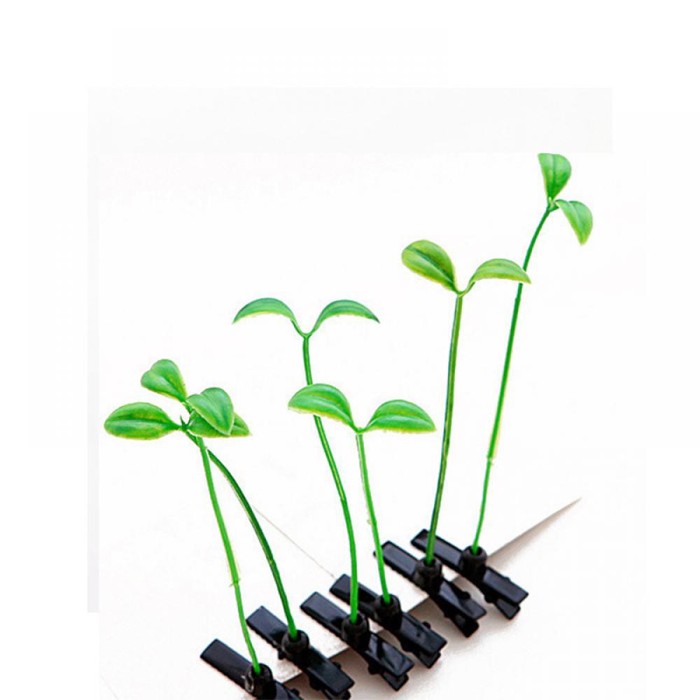 4pcs Girl Plant Kids Clips Bean Sprout Green Hairpin Shopee Philippines