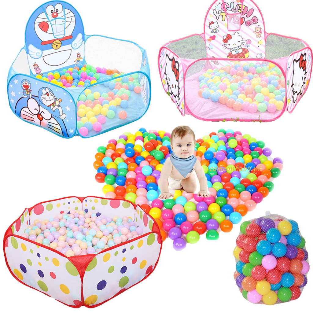 【50/100 pcs】Colorful Baby Play Balls Soft Plastic Ocean Balls for kids