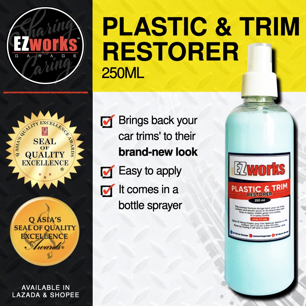 EZ WORKS PLASTIC AND TRIM RESTORER 250ML Shopee Philippines
