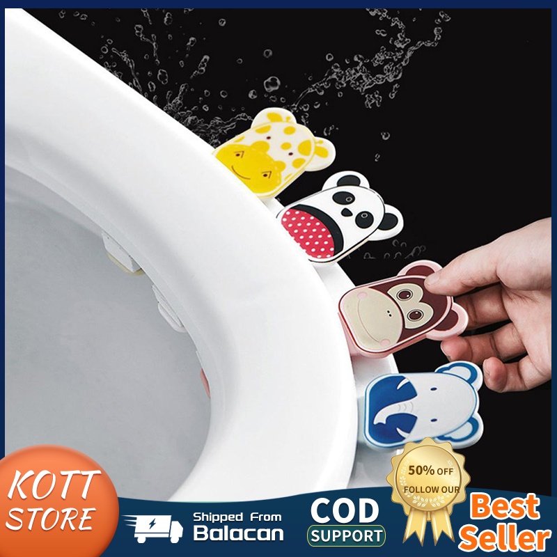 Cartoon Toilet Cover Lifter Seat Handle Holder Bathroom Lid Cover