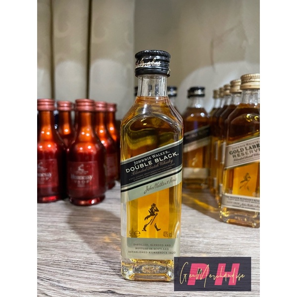 Mini Johnnie Walker Double Black 50ml ( glass bottle ) Shopee Philippines