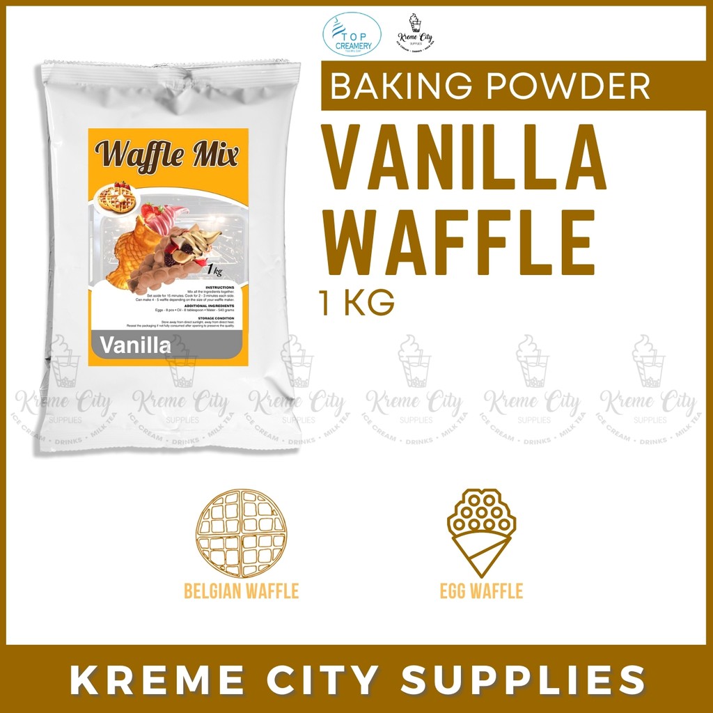 Vanilla Waffle Powder Mix 1kg TOP CREAMERY Shopee Philippines