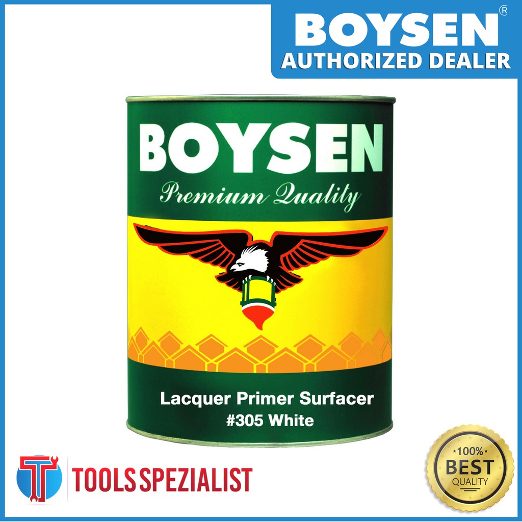 Boysen Lacquer Primer Surfacer 305 White 4LTRS/GAL Shopee Philippines