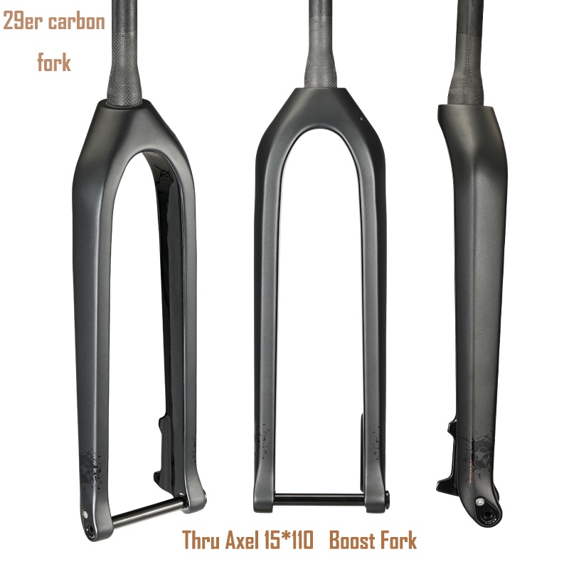 29er Carbon MTB fork mountain bike rigid front forks 15x110mm boost 11