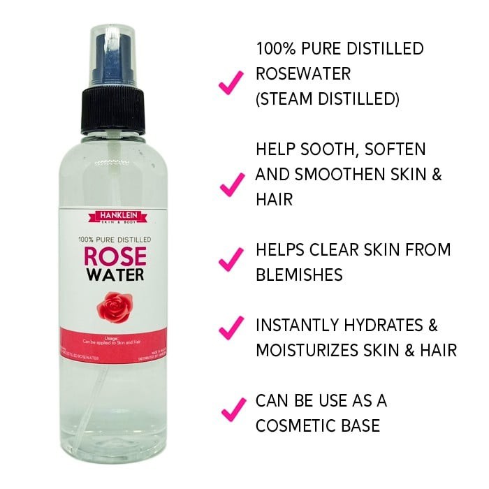 Rose Water 100ml (pure distilled) spray Shopee Philippines