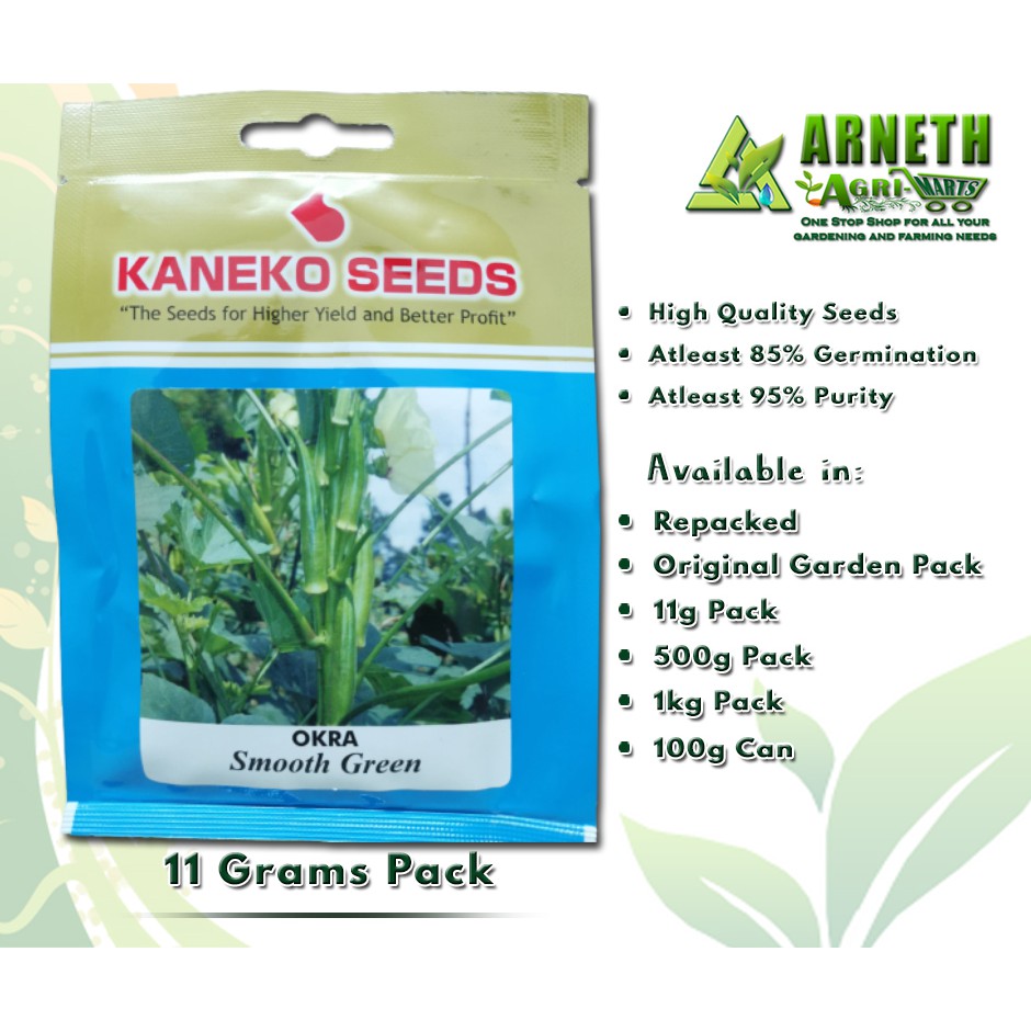 OKRA SMOOTH GREEN SEEDS BY KANEKO Shopee Philippines