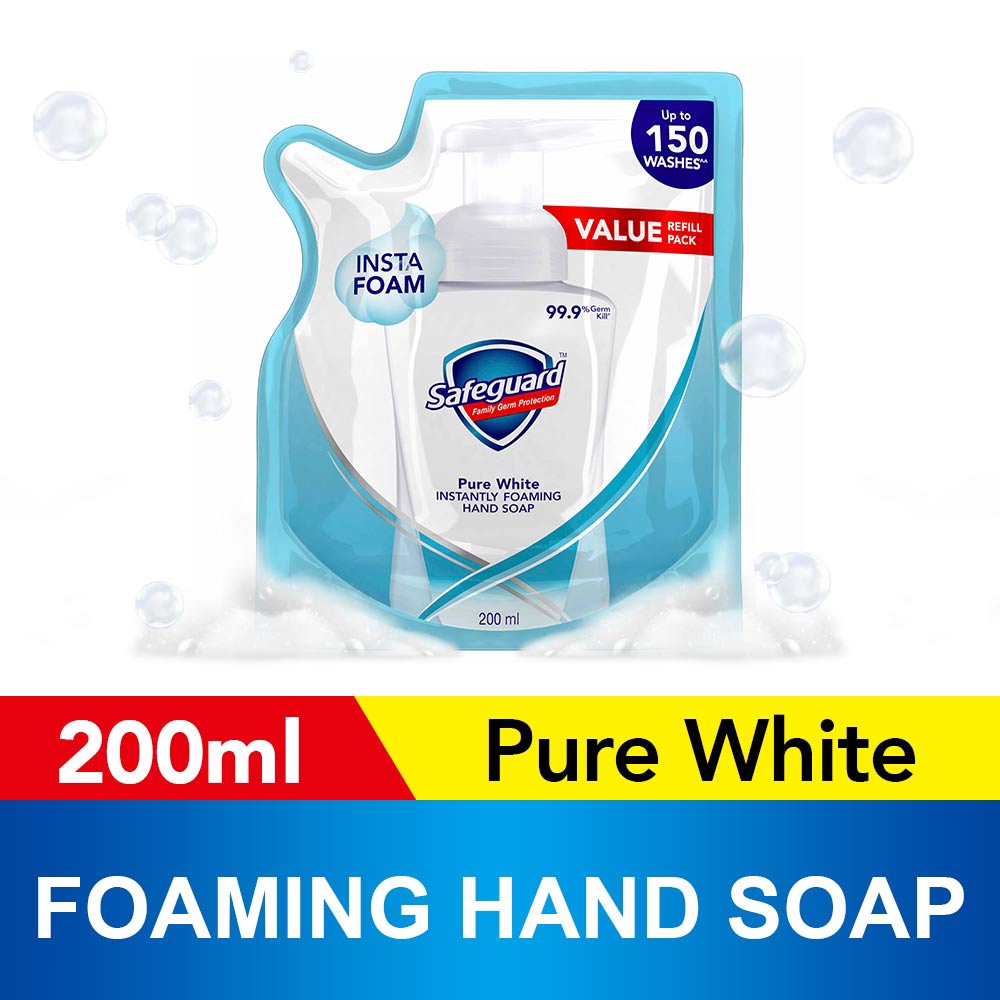 Safeguard Foaming Hand Soap White 200mL Refill Shopee Philippines
