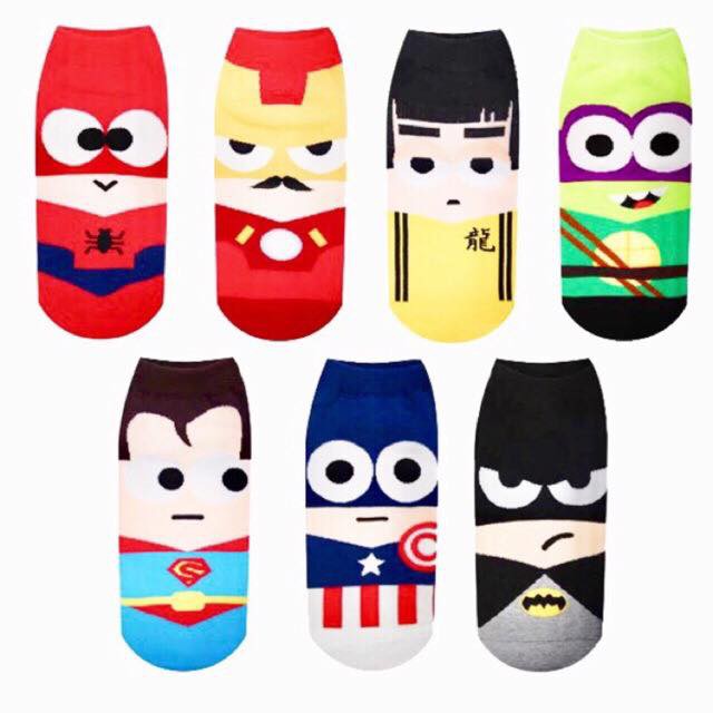 COD Socks New Superhero Avengers Cartoon Character Socks For Men's
