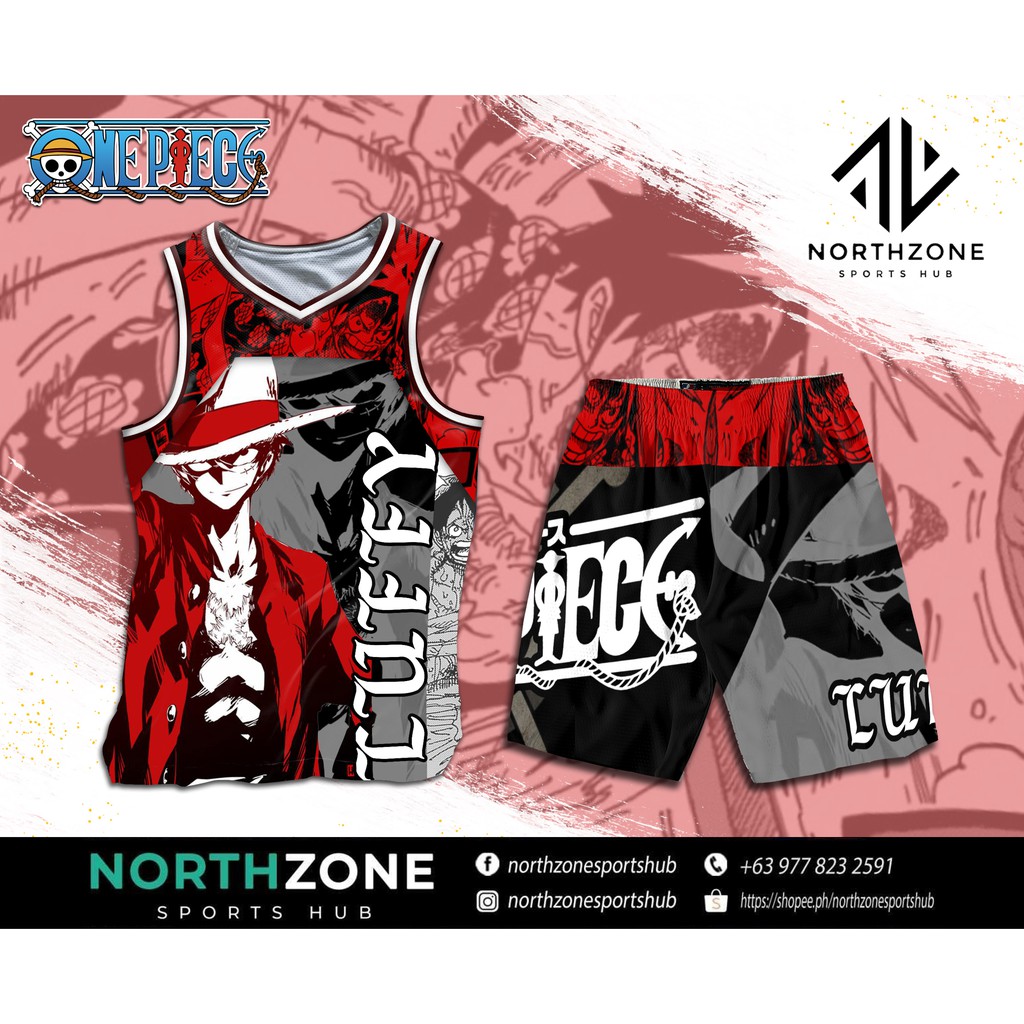 One Piece Anime SET Full Sublimation Collection Jersey and Short
