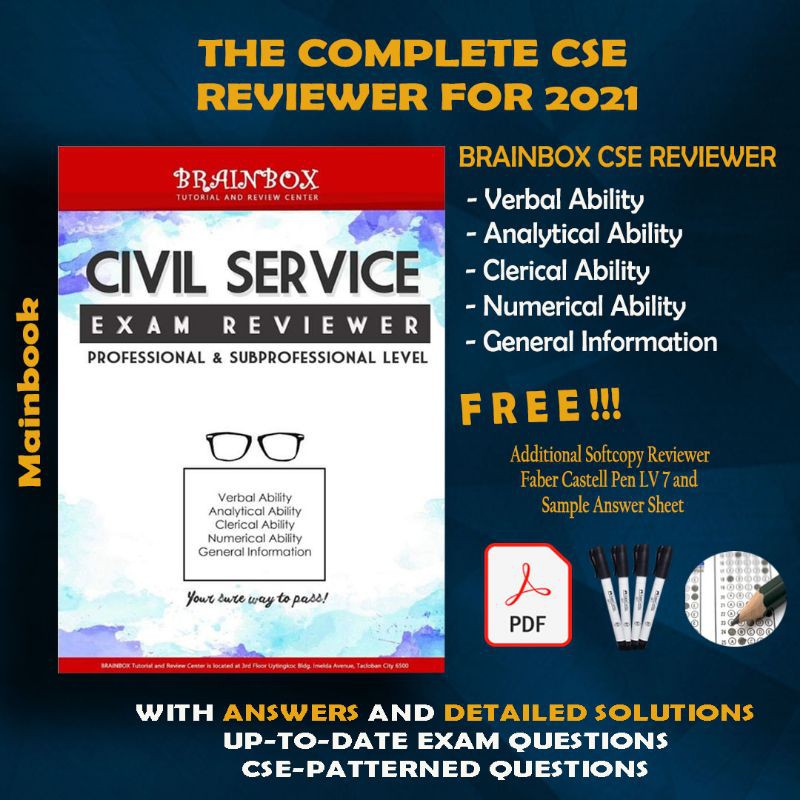 Brainbox Civil Service Reviewer (MAINBOOK 20202021