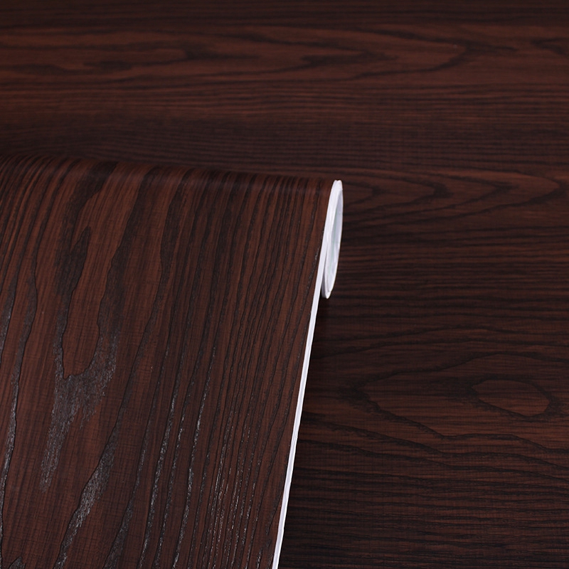 PVC Wood Grain Wall Sticker Furniture Renovation Sticker Table/ Door