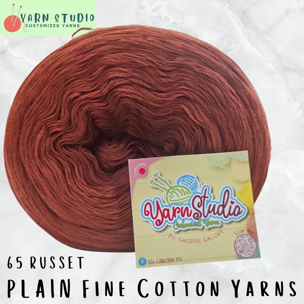 SINGLE COLOR YARN FINE COTTON YARNS Shopee Philippines