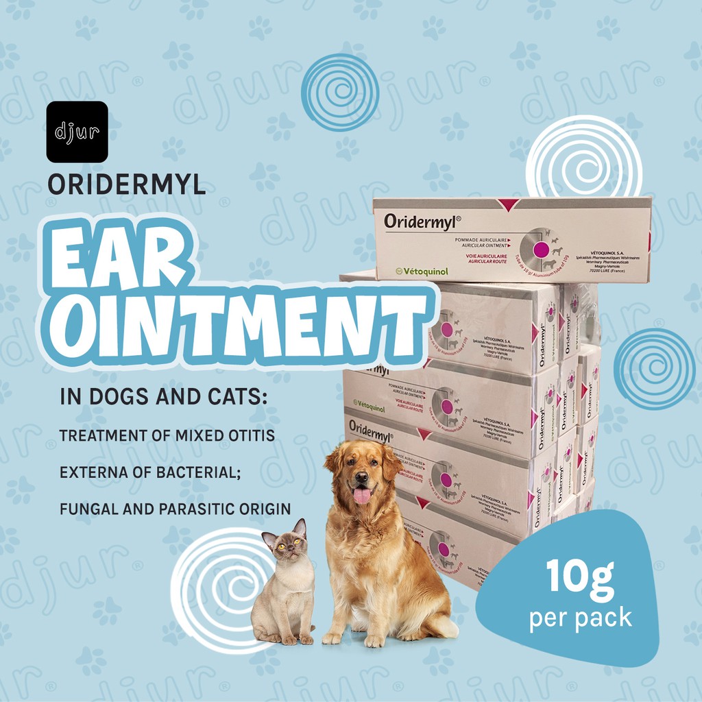 AUTHENTIC ORIDERMYL Ear Ointment 10g for Dogs and Cats Shopee Philippines