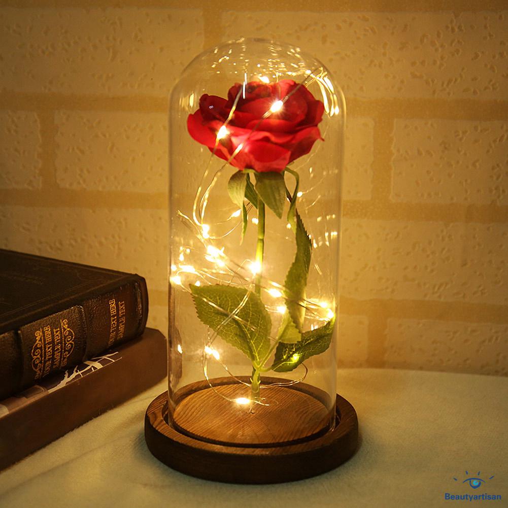 Enchanted Rose Flower Lamp Beauty And The Beast Shopee Philippines
