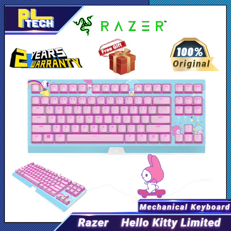 100 Original Razer Hello Kitty Mechanical Keyboard 87key