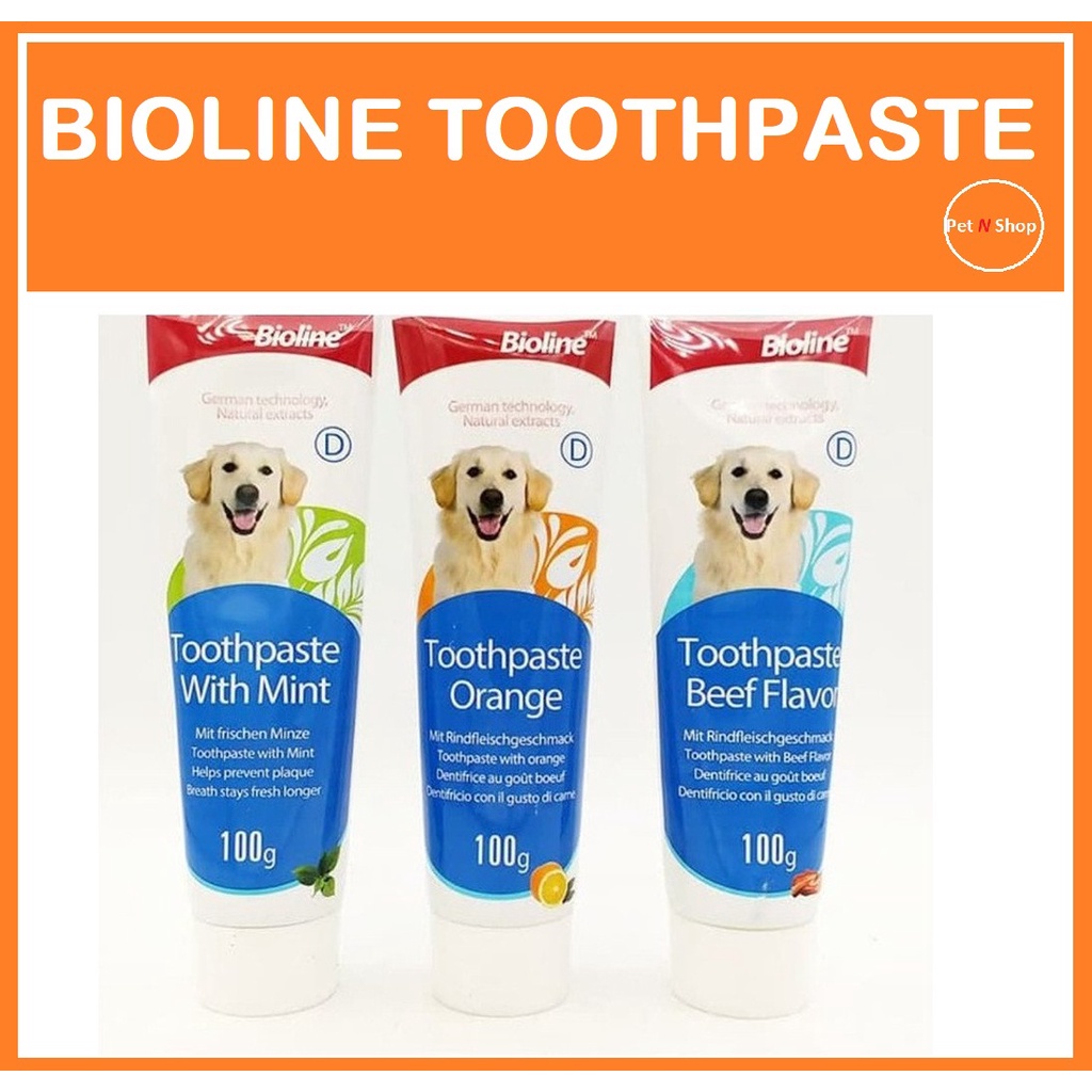 100g Bioline Toothpaste for Dog's Fresh Breath Shopee Philippines
