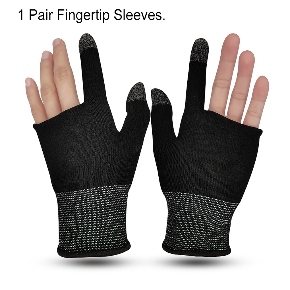 2pcs Game Gloves For PUBG Games Press Touch Screen Sensitive Touch Gaming Finger Glove Sleeve