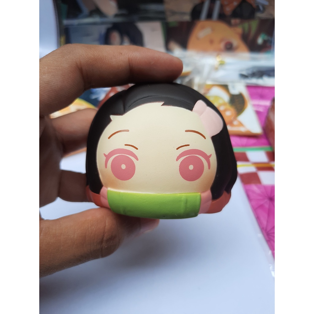 KIMETSU NO YAIBA ZENITSU NEZUKO KANROJI SQUISHY KEYCHAIN presyo ₱199