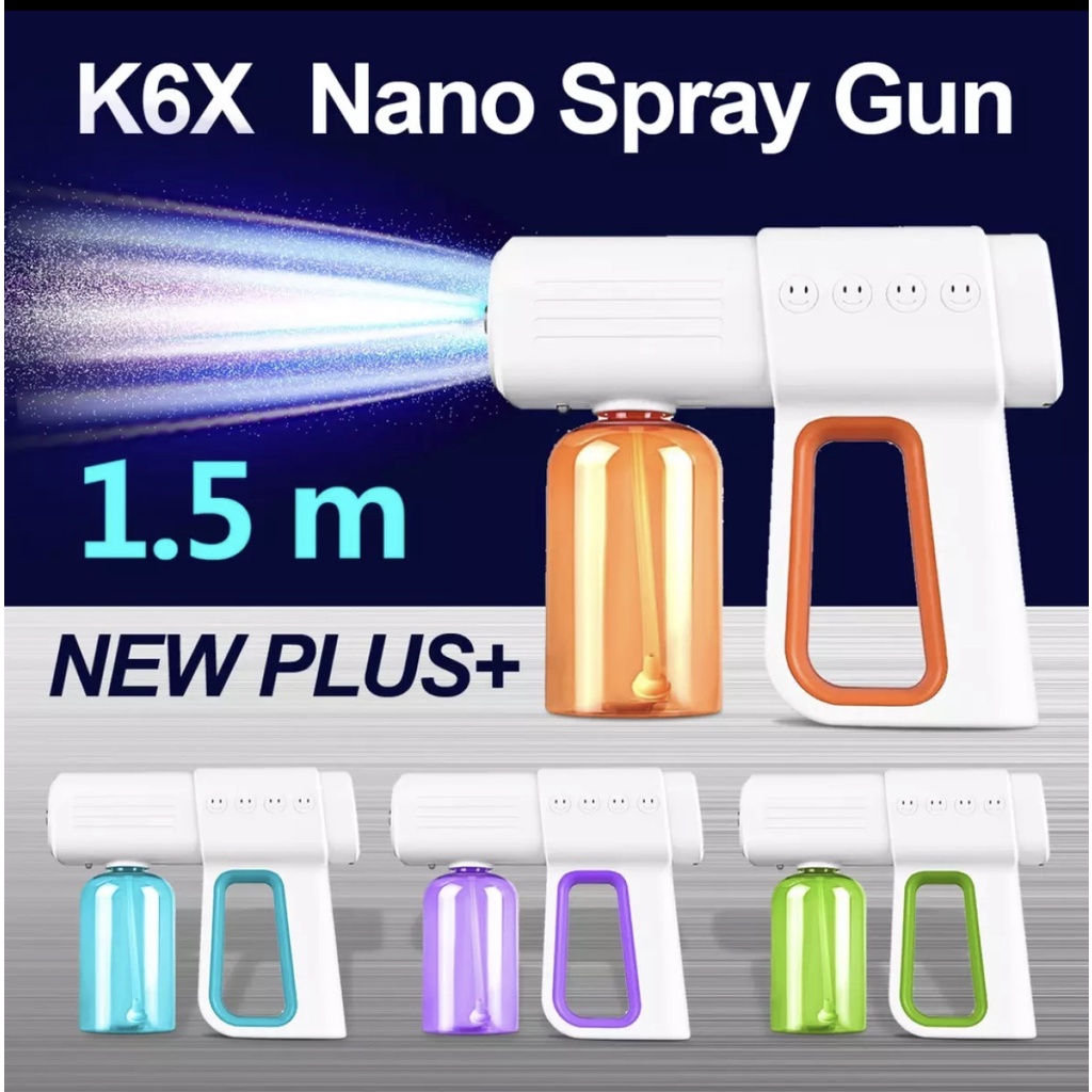 K6X Nano Disinfectant Spray Gun With BLUE Light Disinfectant Spray