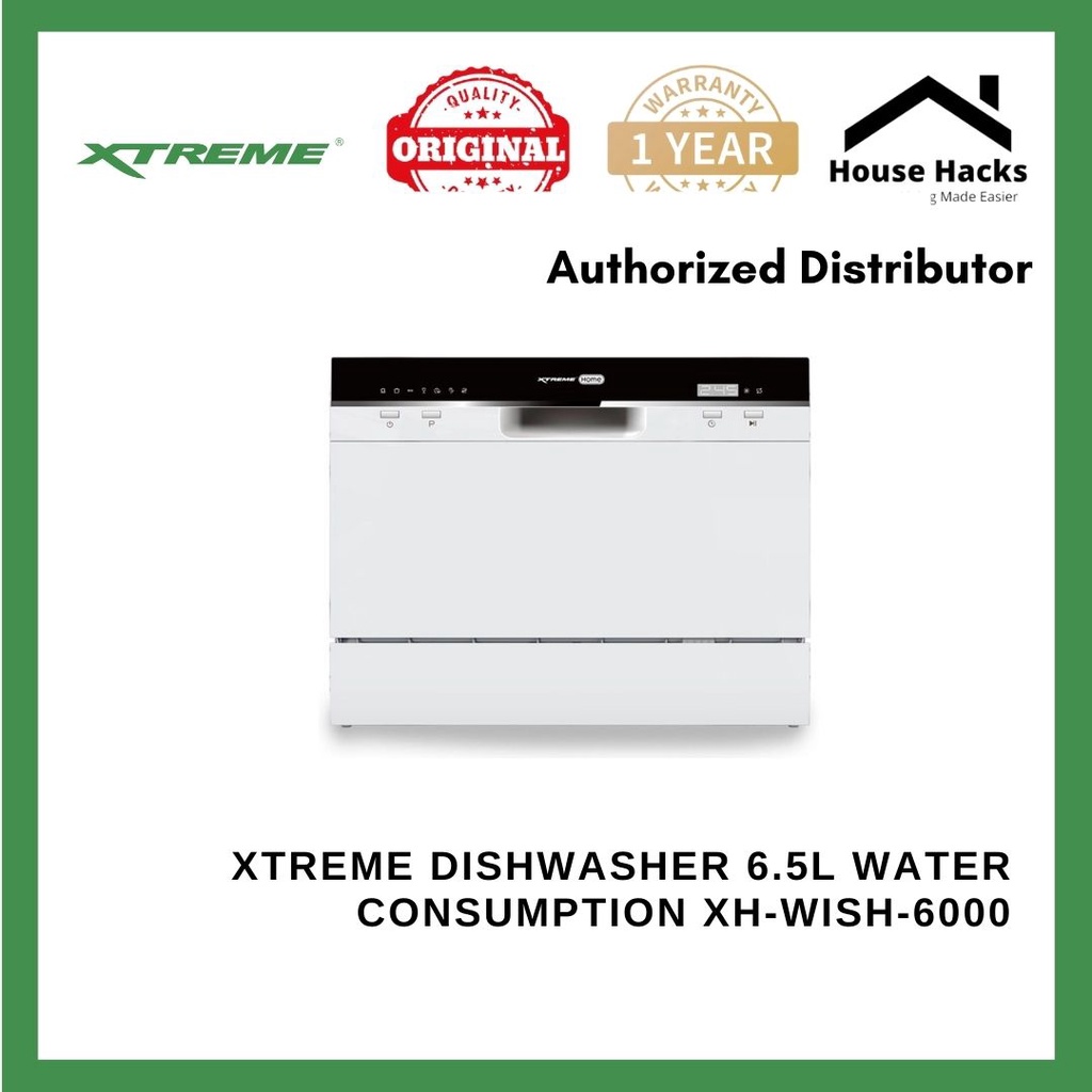 Xtreme Dishwasher 6.5L Water Consumption XHWISH6000 (House Hacks) Shopee Philippines