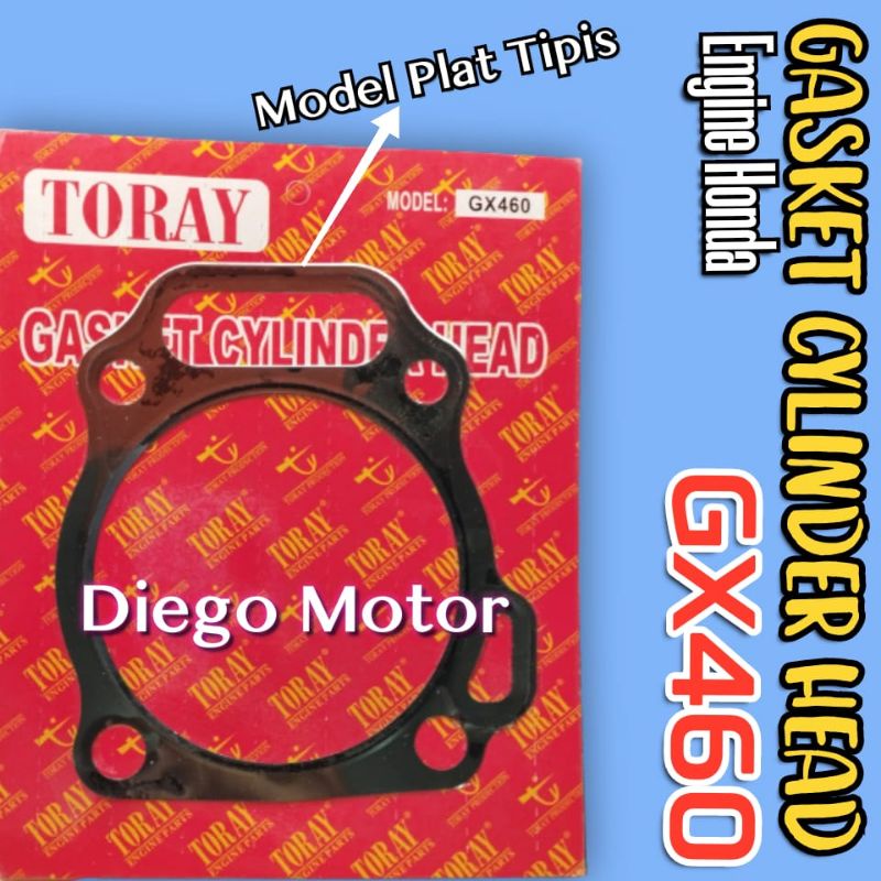 MESIN Gx460 Gasket Cylinder Head Model Plate Gasket Head Deksel Engine