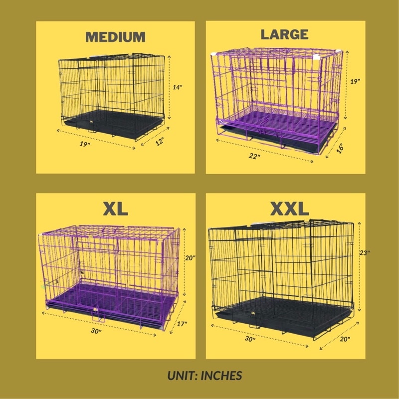Heavy Duty Collapsible Cage for Pets (Medium and Large) Shopee