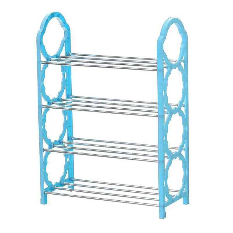 4 Layer shoerack Organizer Tier Colored stainless steel Stackable Shoes