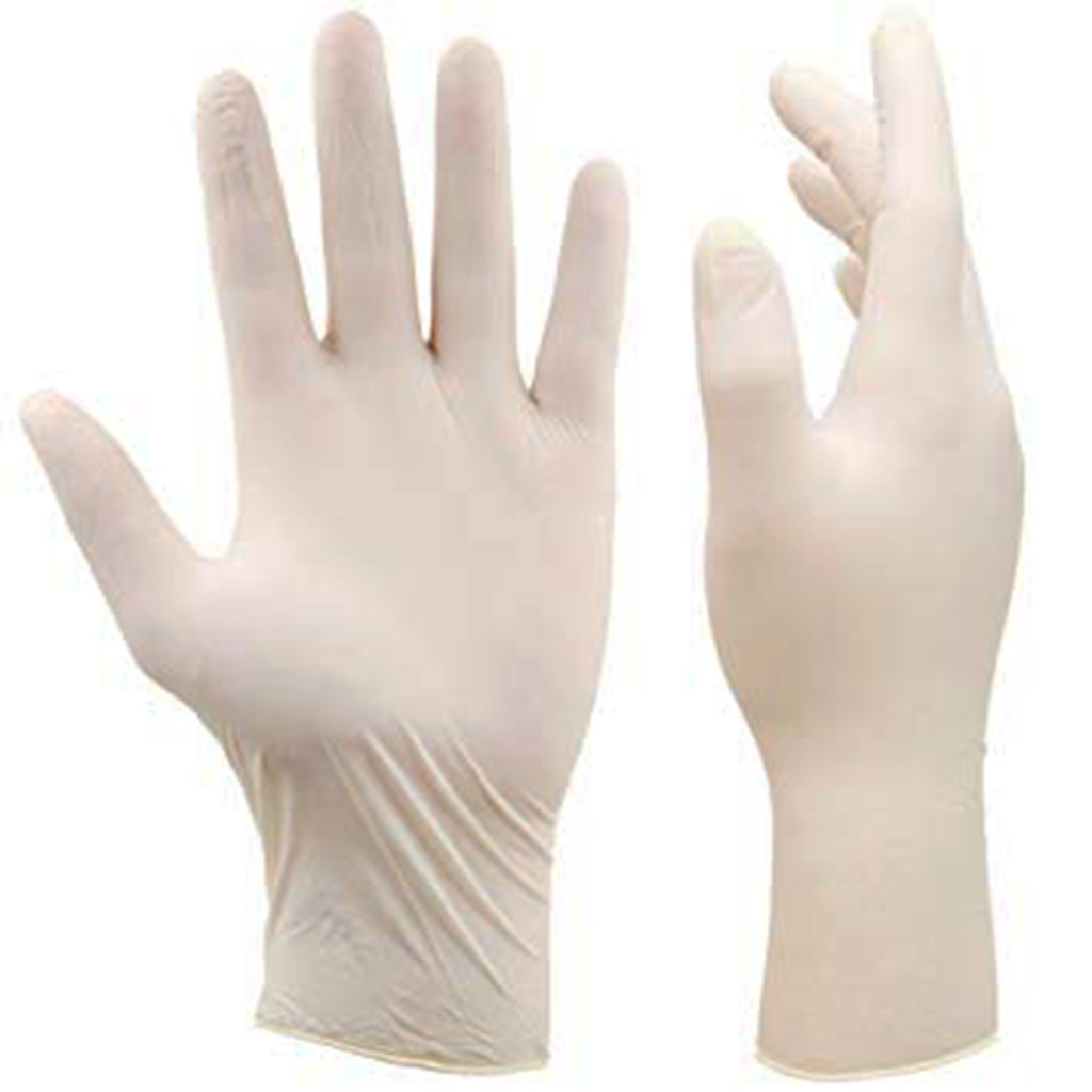 (TINGI 1 pair) Surgical latex gloves BLACK, WHITE, BLUE small to xLarge
