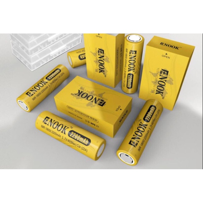 ENOOK x2 battery 18650 power lithium battery 40A 60A 2200 mAh Shopee