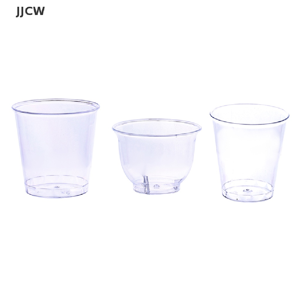 [JJCW] 30/36/50Pcs Mini Clear Plastic Shot Glasses Jelly Cup Plastique