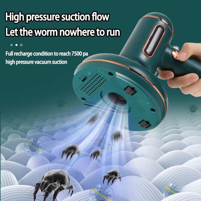 Handheld dust mite vacuum cleaner ultraviolet sterilization mite