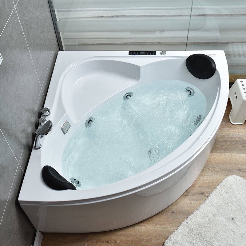 stok Triangular bathtub small apartment fanshaped bathtub bathtub