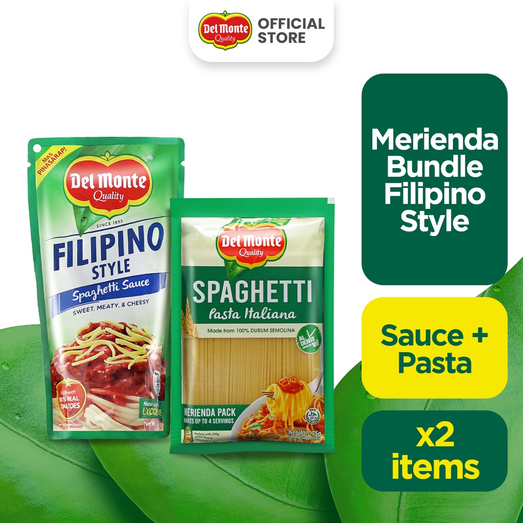 DEL MONTE Merienda Bundle Filipino Spaghetti x 2 items (Filipino