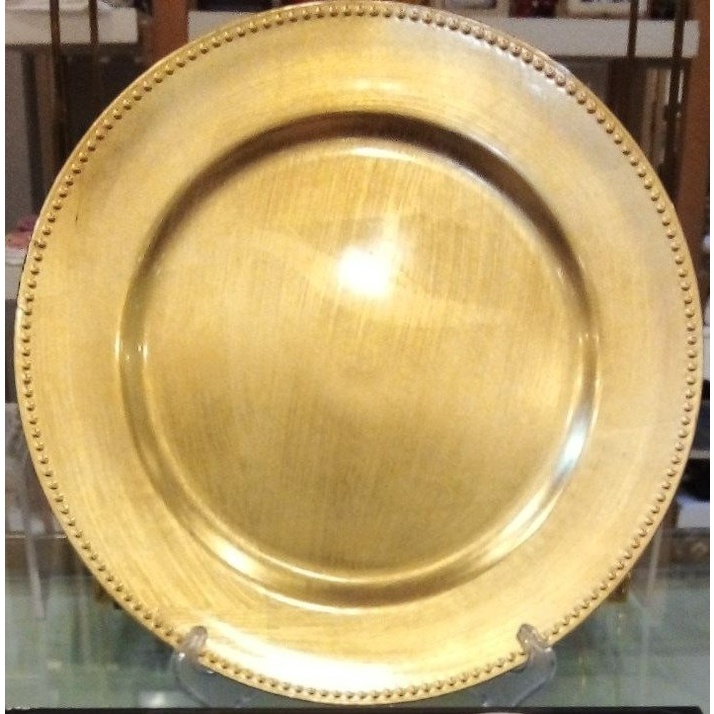 Gourdos Beaded Edge Charger Plates Set of 4pcs Shopee Philippines